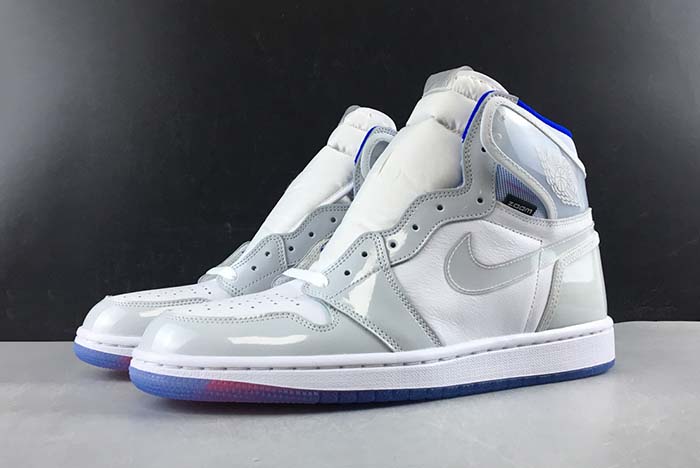 Air Jordan 1 Retro High Zoom White Racer Blue CK6637-104
