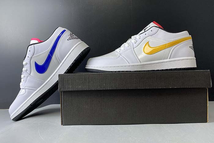 Air Jordan 1 Low White Multi-Color CW7009-100