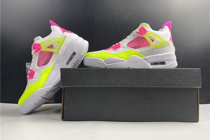 AIR JORDAN 4 GIRLS LEMON VENOM PINK BLAST CV7808-100