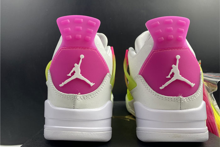 AIR JORDAN 4 GIRLS LEMON VENOM PINK BLAST CV7808-100