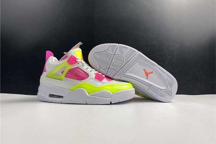 AIR JORDAN 4 GIRLS LEMON VENOM PINK BLAST CV7808-100