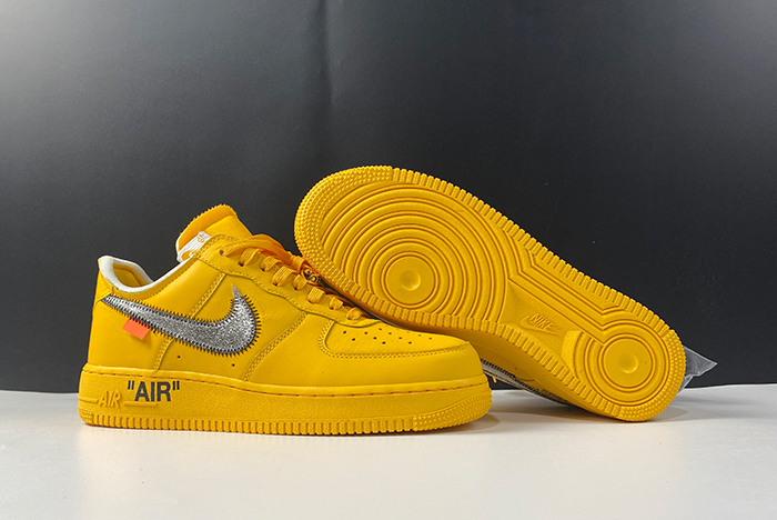 Nike Air Force 1 Low Off-White  University Gold Metallic Silver DD1876-700