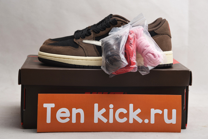 TRAVIS SCOTT AIR JORDAN 1 LOW DARK MOCHA CQ4277-001