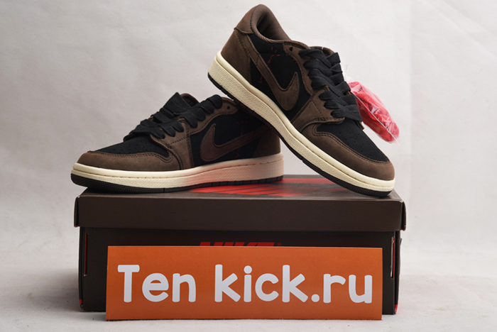 TRAVIS SCOTT AIR JORDAN 1 LOW DARK MOCHA CQ4277-001