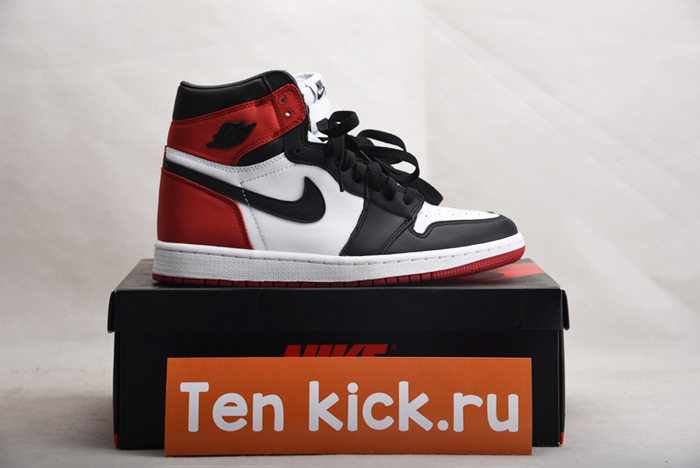 JORDAN 1 RETRO HIGH SATIN BLACK TOE - CD0461-016