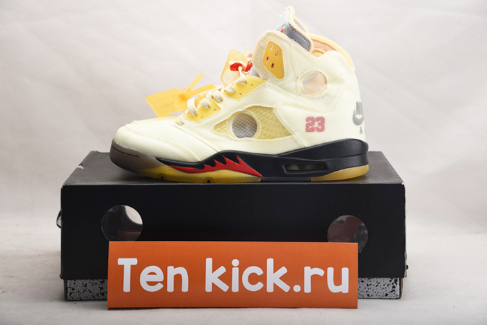Off-White  AIR JORDAN 5 SAIL DH8565-100