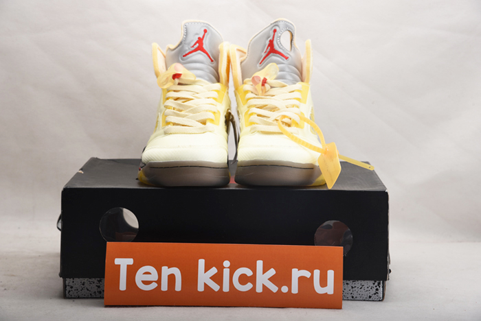 Off-White  AIR JORDAN 5 SAIL DH8565-100