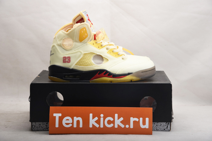 Off-White  AIR JORDAN 5 SAIL DH8565-100