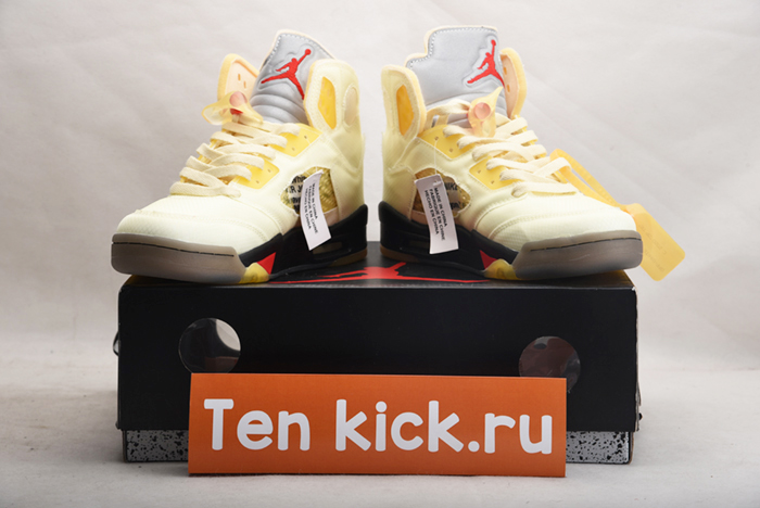 Off-White  AIR JORDAN 5 SAIL DH8565-100