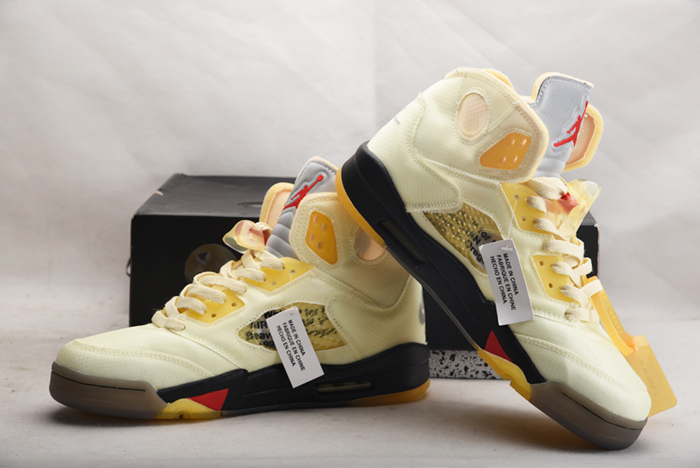 Off-White  AIR JORDAN 5 SAIL DH8565-100