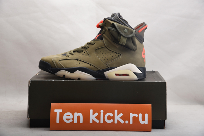 TRAVIS SCOTT AIR JORDAN 6 MEDIUM OLIVE - CN1084-200
