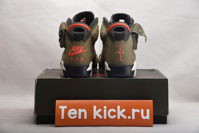 TRAVIS SCOTT AIR JORDAN 6 MEDIUM OLIVE - CN1084-200