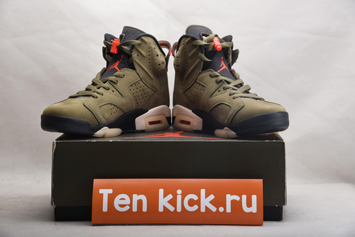 TRAVIS SCOTT AIR JORDAN 6 MEDIUM OLIVE - CN1084-200