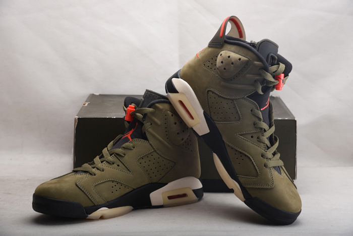 TRAVIS SCOTT AIR JORDAN 6 MEDIUM OLIVE - CN1084-200