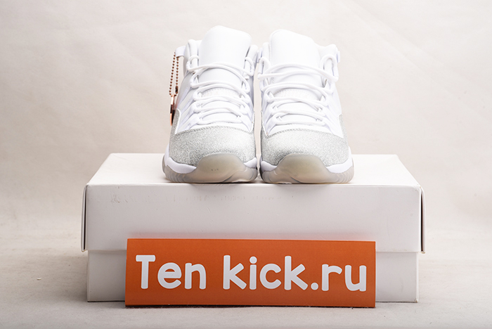 JORDAN 11 RETRO WHITE METALLIC SILVER - AR0715-100
