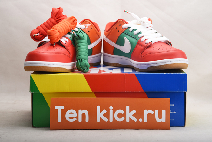 NIKE DUNK LOW Nike RED ORANGE GREEN CZ5130-600