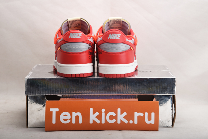 NIKE DUNK LOW Off-White  UNIVERSITY RED - CT0856-600