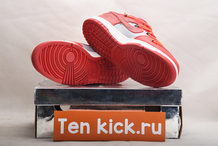 NIKE DUNK LOW Off-White  UNIVERSITY RED - CT0856-600