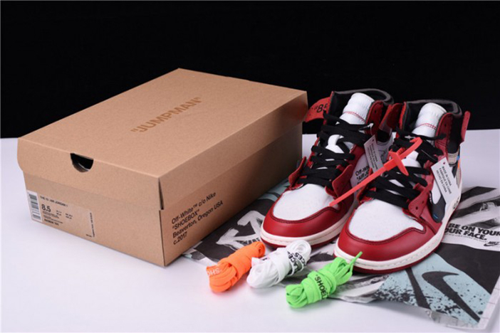 Off-White  Air Jordan 1 Retro Chicago The Ten AA3834-101