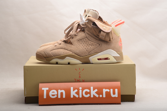 Jordan 6 Retro Travis Scott British Khaki DH0690-200