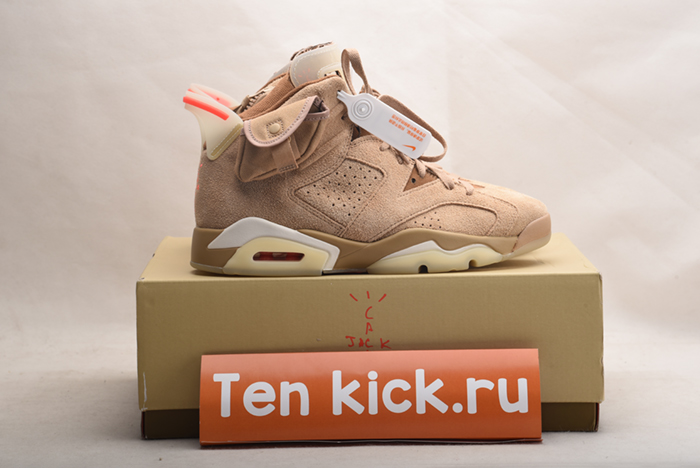 Jordan 6 Retro Travis Scott British Khaki DH0690-200