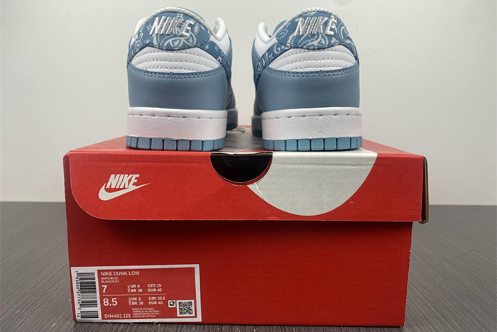 Nike Dunk Low “Blue Paisley”  DH4401-101