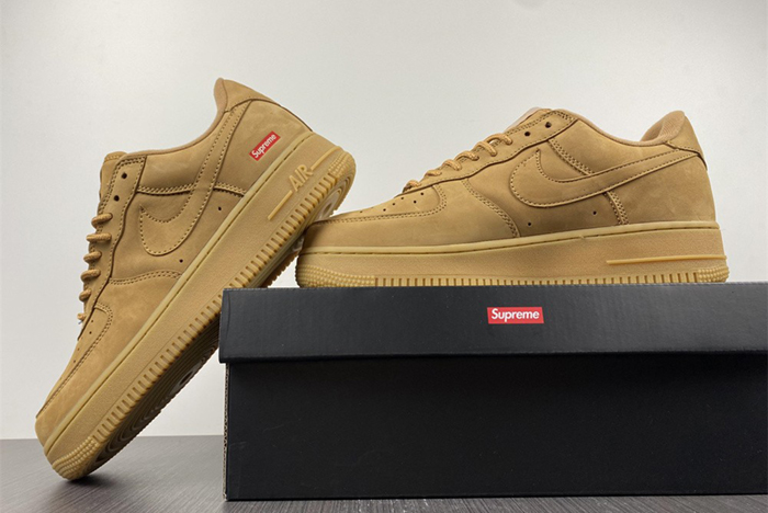 S*p reme x nike air force 1 low sp wheat