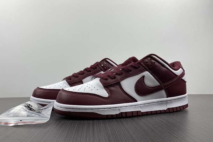 New Nike Dunk Low “Bordeaux” White/Bordeaux   DD1503-108