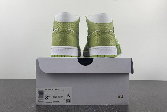 Air Jordan 1 Mid SE V2 "Green Python" DV2959-113
