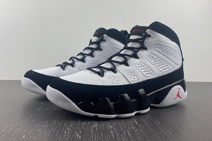 Air Jordan 9 Retro White Black Red  302370-112