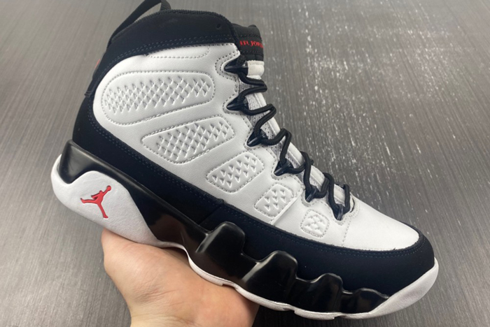 Air Jordan 9 Retro White Black Red  302370-112