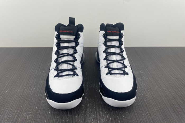 Air Jordan 9 Retro White Black Red  302370-112