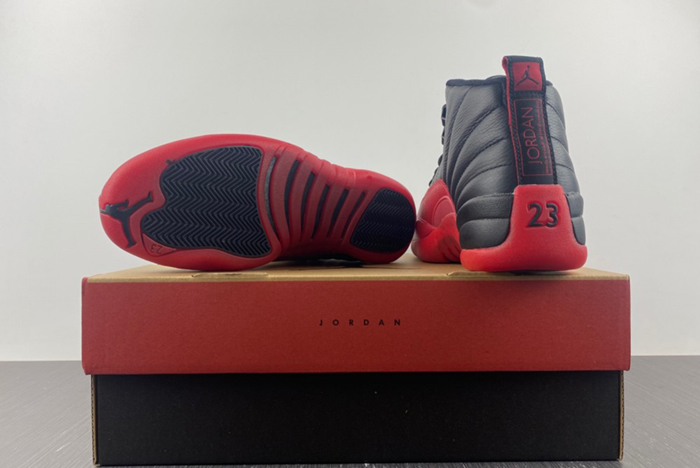 AIR JORDAN 12 “FLU GAME” Black/Varsity Red mens 130690-002