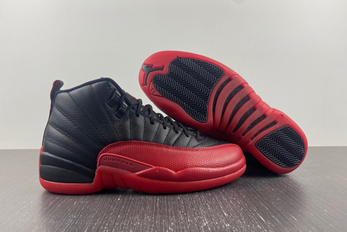 AIR JORDAN 12 “FLU GAME” Black/Varsity Red mens 130690-002