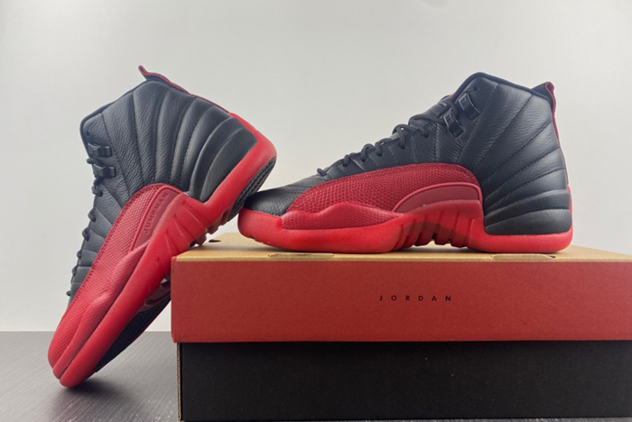 AIR JORDAN 12 “FLU GAME” Black/Varsity Red mens 130690-002