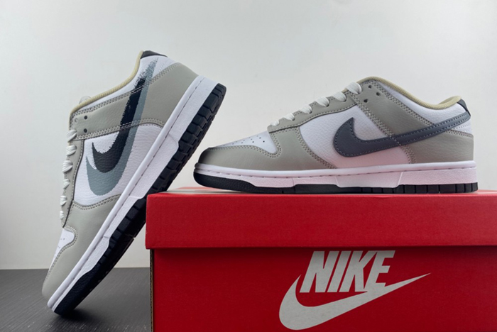 NIKE DUNK LOW “STENCIL SWOOSH”  FD0661-100