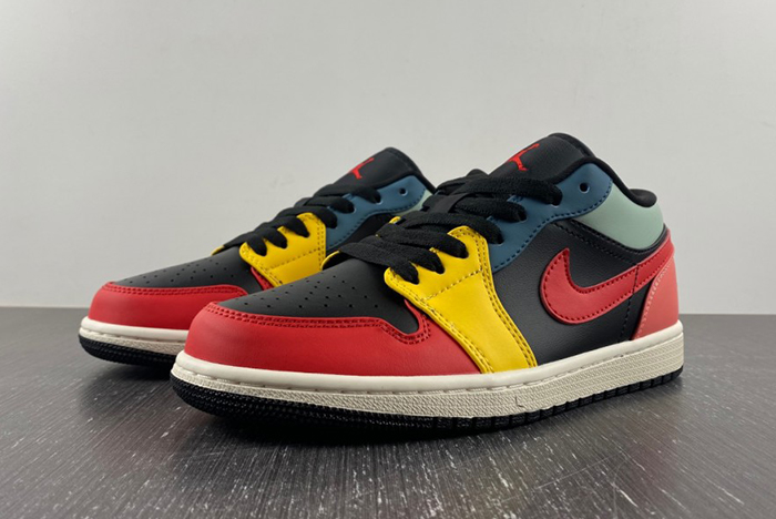 AIR JORDAN 1 LOW ''BLACK MULTI'' SKU  DN3739-060
