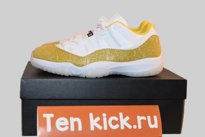 Air Jordan 11 Low WMNS “Yellow Snakeskin”  AH7860-107