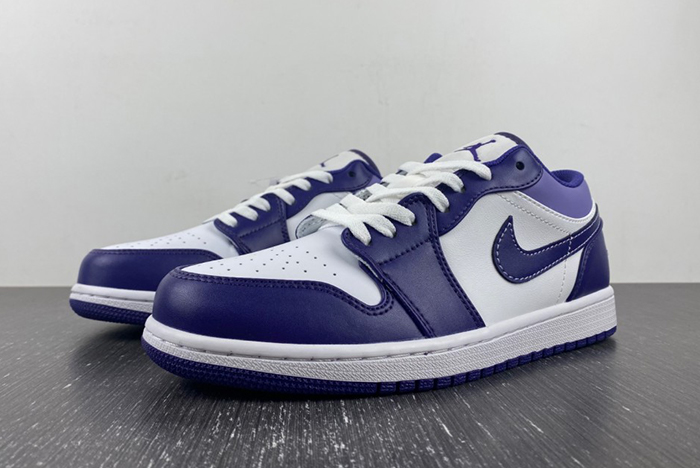 Air Jordan 1 Low Covered In Purple Tons  553558-515