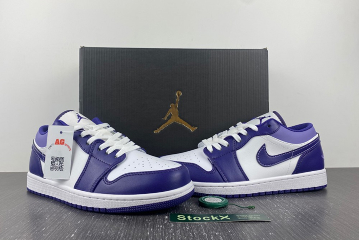 Air Jordan 1 Low Covered In Purple Tons 553558-515