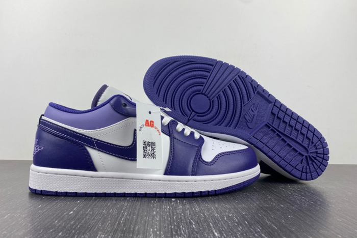 Air Jordan 1 Low Covered In Purple Tons 553558-515