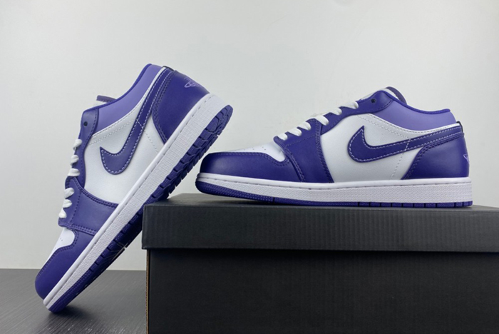 Air Jordan 1 Low Covered In Purple Tons 553558-515