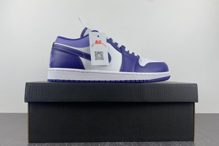 Air Jordan 1 Low Covered In Purple Tons 553558-515