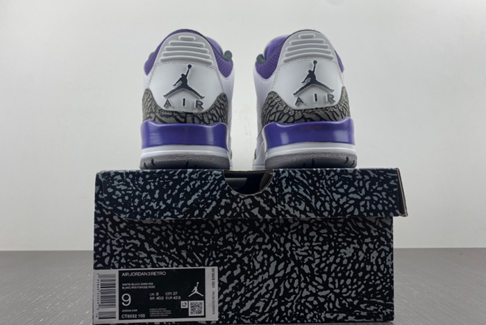 Air Jordan 3 “Dark Iris”  CT8532-105