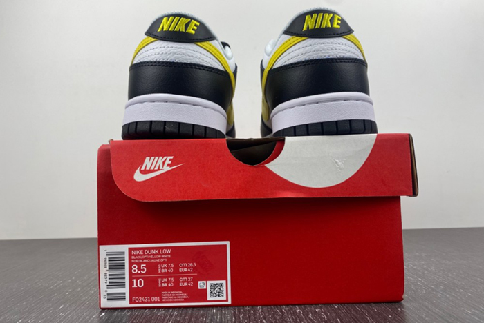 Nike Dunk Low “Black and Yellow”  FQ2431-001