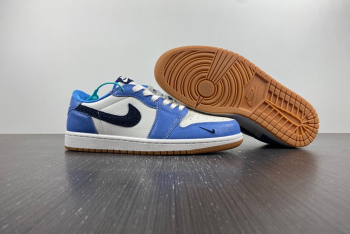 Air Jordan 1 Retro Low OG Beige Black University Blue DZ0791-102