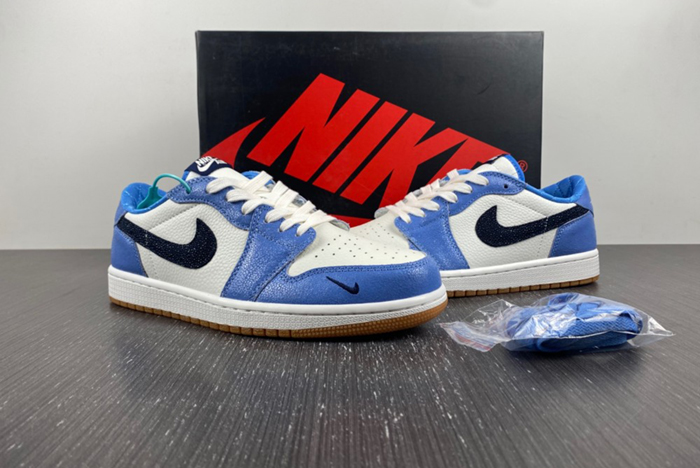 Air Jordan 1 Retro Low OG Beige Black University Blue DZ0791-102