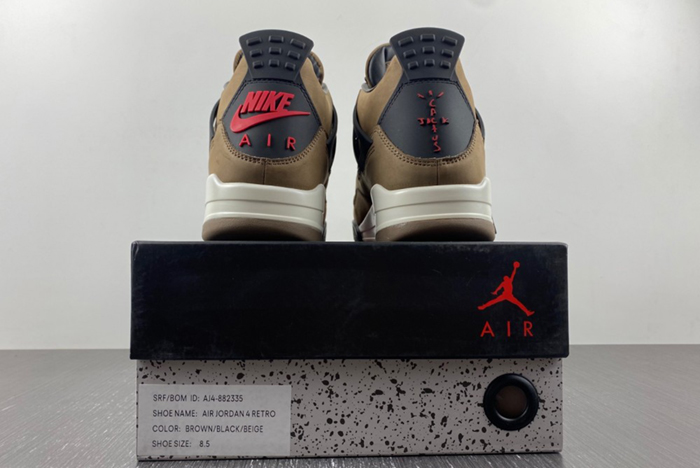 Travis Scott x Air Jordan 4 Retro Brown  AJ4-882335