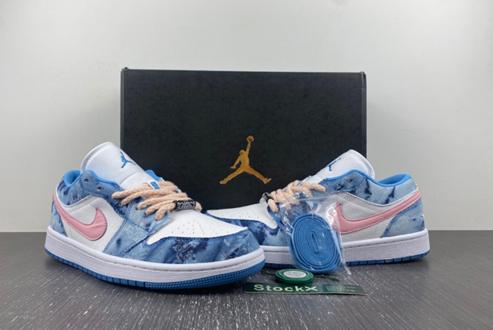 Air Jordan 1 Low Washed Denim  DM8947-100
