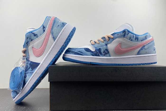 Air Jordan 1 Low Washed Denim  DM8947-100